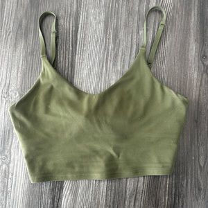 Athleta green sports bra